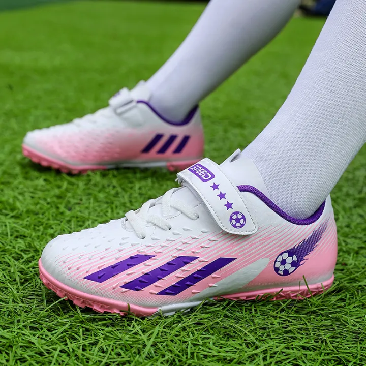 Rotating%20Button%20Velcro%20No-Tie%20Macy%20Children's%20Football%20Shoes%20Training%20ShoesTFBroken%20Nail%20Boys%20and%20Girls%20Students%20-%20Image%205