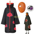 Akatsuki Uchiha Tobi Obito Akatsuki Cosplay Costume Cloak Mask Halloween Man Woman Cosplay Costume Accessories.