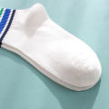 Rainbow Socks for Women Summer Mid-Calf Length SocksinsTrendy All-Match Cotton Socks Colorful Stripes Athletic Socks Internet Celebrity Stockings.