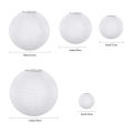 20 Pack Chinese Round White Paper Lantern,Paper Lanterns. 