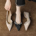 339-32 and Elegant Silk High Women's Thin Heels, Pearl Twisted Single Shoes, New Chinese Wedding Shoes Companion. 