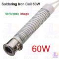 60W Soldering Iron Coil AC 220v 60 Watt Soldering Iron Core Heating Element Replacement Spare Parts Welding Tool Electric Iron Core For 60W Soldering Iron Inner. 