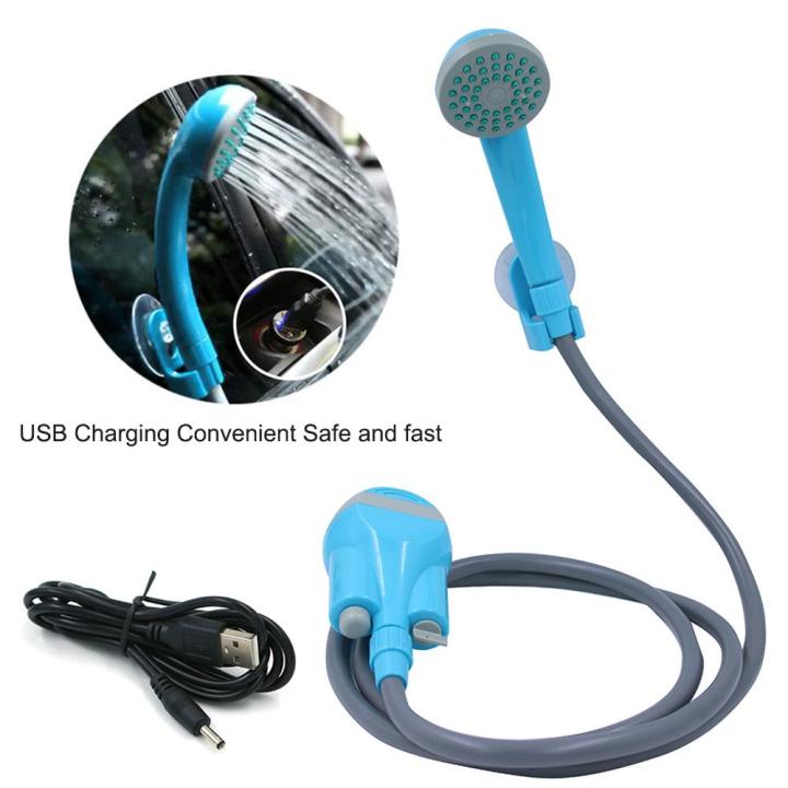 Portable%20Shower%20Outdoor/Indoor%20USB%20Charging%20Handheld%20Rechargeable%20Showerhead%20Pumps%20with%202%20Nozzles%20for%20Camping%20Travel%20Car%20Wash%20Swimming%20Pool%20-%20Image%206