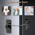 Fridge Lock, Refrigerator Lock, Keyless One-Click Access, Customizable Password, Child Safety Combination Lock Black Easy to Use. 