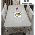 Net Fabric Table Cloth and 6 Piece chair Cover Set ..