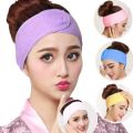 Bath Makeup Hair Wrap Towelings Head Band Salon SPA Facial Beauty Wash Tools Adjustable Elastic Stretch. 