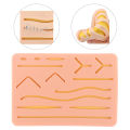 Reusable Surgical Medical Practice Traumatic Simulation Wounds Training Teaching Model Suture Kit Pad Silicone Fake Skin Suture.