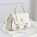 Simple and fashionable embroidered bucket bag 2022 autumn new handbag bag sweet lady shoulder crossbody bag. 