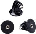 Tripod Mount Adapter Compatible with GoPro Hero 8, 7, 6, 5, 4, Session, 3+, 3, 2, 1, Hero (2018), Fusion, DJI Osmo, Sjcam, Xiaoyi Action Cameras - Pack of 1 (Black). 