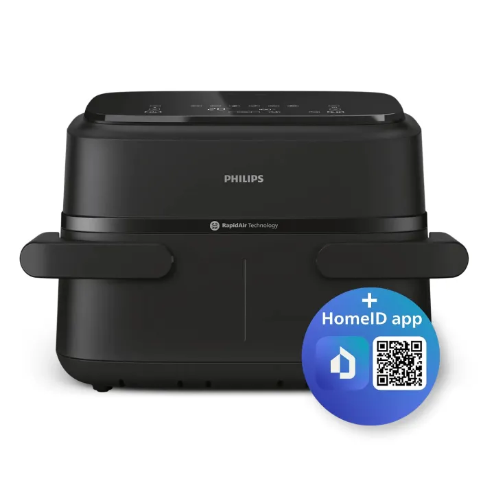 Philips%20NA150/09%207.1L%20Dual%20Basket%20Air%20Fryer%20%E2%80%93%202450W%20Rapid%20Air%20Technology%20-%20Image%204