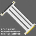 PCIe 5.0 X16 Riser Cable White [RTX4090 RX6950XT] Twinax Shielded High-Speed Vertical Mount Gaming Mini SAS PCI Express Gen5. 