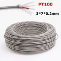 Thermocouple Wire pt100 or K-Type 100 Meter Stainless Steel Braided Extension Wire.