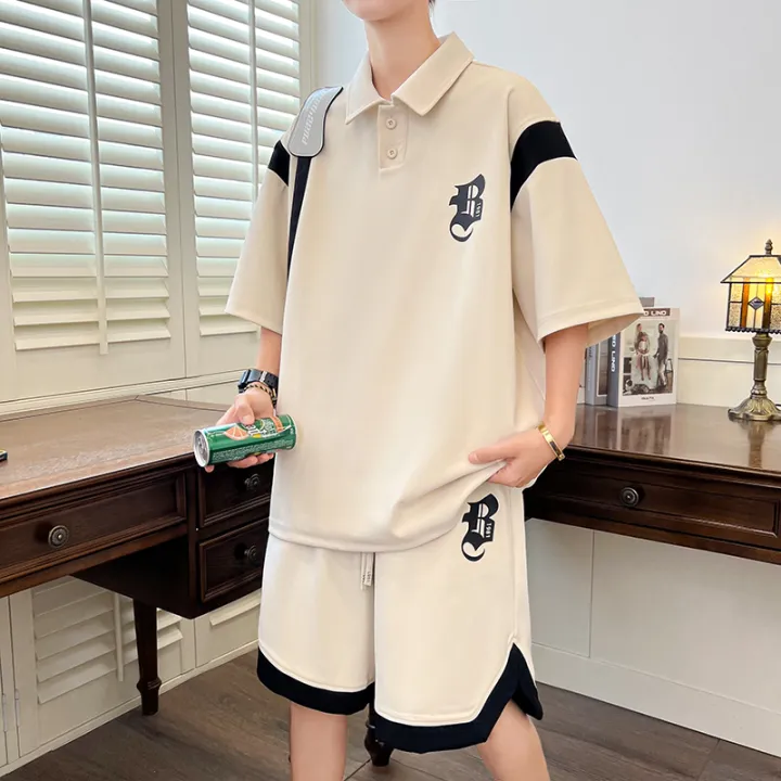 Boys%20Summer%20New%20Casual%20Suit%20Teen%20Trend%20Loose%20All-MatchingpoloShirt%20Two-Piece%20Set%20Male%20-%20Image%204