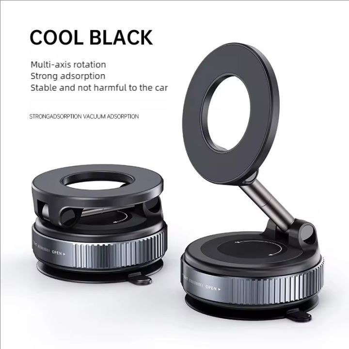 Timack%C2%AE%20Magnetic%20Car%20Phone%20Holder%20360%C2%B0%20Rotation%20Folding%20With%20Vacuum%20Suction%20Cup%20For%20iPhone%2012-16%20Series%20Car/Gym/Driving%20Phone%20Holder%20-%20Image%209