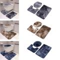 3 Piece Shaggy Bath Mats Set for Bathroom with Toilet Cover Absorbent Large Bathroom Rug Sets for Bathroom Floor Tub Bath Room. 