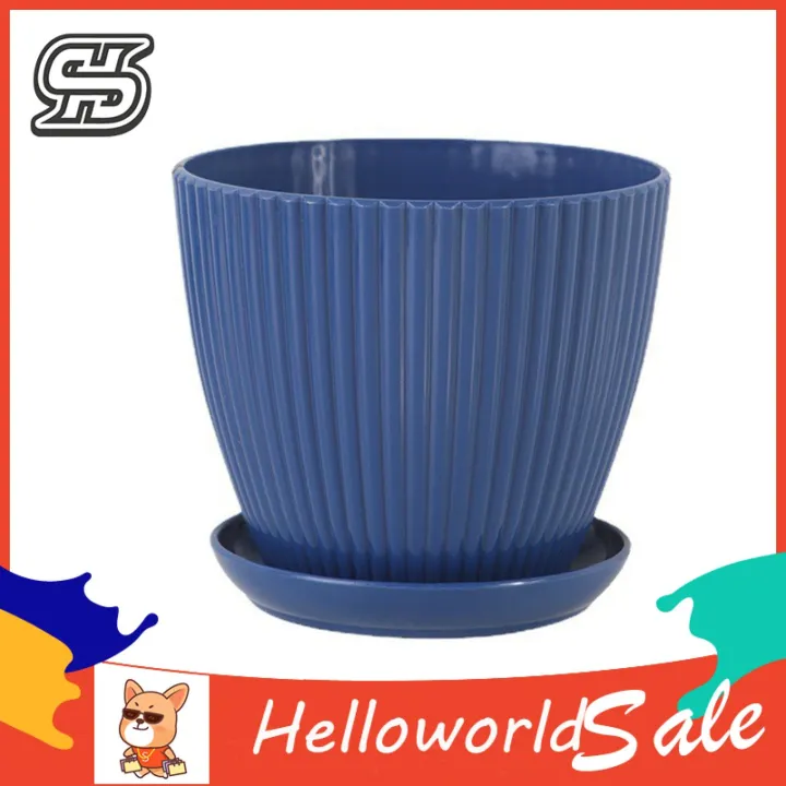 HelloWorld%20Round%20Flower%20Pot%20Corrosion%20Resistant%20Smooth%20Surface%20Flower%20Pot%20-%20Image%202