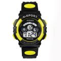 Boy Watch Waterproof Children Boy Digital LED Quartz Alarm Date Sports Wrist Watch Blue.