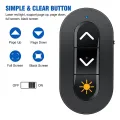 5X 2.4GHz Rechargeable Wireless Presenter Finger Ring with Red Light USB Presentation Remote for Win 10 8 Point. 