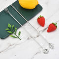 Kitchen Honey Stir Stick Honey Spoon 304 Stainless Steel Honey Spoon Coffee Spoon Long Handle Spoon Mixing Tool Kitchen Utensils.