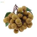 3x Artificial Fruits Longan Photography Props Home Kitchen Cabinet Decor. 