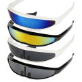 Futuristic Narrow Cyclops Visor Sunglasses Laser Eyeglasses UV400 Personality Mirrored Lens Costume Eyewear Glasses Men Glasses. 