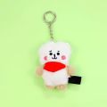 Kawaii Bt21 Anime Peripheral Rainbow Series Cartoon Cute Tata Chimmy Cooky Shooky Mang Koya Plush School Bag Pendant. 