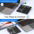 【Bestseller Alert】 2.4G Numeric Keyboard with Screen Display Calculator 2 in1 Portable Number Keypad for Win/. 