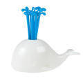 1 Set Cute Beluga White Whale Kitchen Accessories Cooking Fruit Vegetable Tools Gadgets for Party Home Decor Hall Fruit Fork.