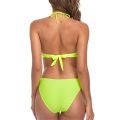 Women Bikini, Sleeveless V Neck Hanging Neck Tassels Swimming Summer Beach Swimwear.