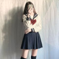 jkUniform skirt Basic Style White Two Books Three Books Student School Uniform College Style Business Attire Japanese Style Sailor Suit.
