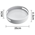 Rotating Storage Tray Turntable Organizer Carbon Steel Rotatable Spice Racks Turntable Kitchen Organizer for Pantry Office Bathroom Vanity Makeup. 