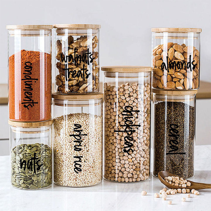 Kitchen%20157%20Pantrye%20Labels%20For%20Food%20Containers%20-%20Preprinted%20Black%20Scriptes%20Kitchen%20Food%20Organizationss%20Labels%20For%20Storage%20Fayshow%20-%20Image%202