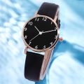 2pcs Set New Watch Women Fashion Casual Leather Belt Watches Simple Ladies Round Dial Quartz Wristwatches Dress Clock. 
