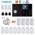 TUGARD G34 Tuya 433MHz Wireless Accessories WIFI 4G 3G Home Security Alarm System 11 Languages Burglar Host APP Remote Control. 