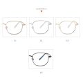 Anti-blue Light Anti-radiation Computer Prescription Glasses Frame Women Metal Rose Gold Short-sight Eyewear 0 -0.5 -0.75 To -6.