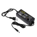 ZY-001 Adjustable DC 24V 3A Power Adapter with LED Voltmeter 775 Motor Power Supply Universal AC 100-220V to DC 3v 12V 24V 9v 24V Ad. 