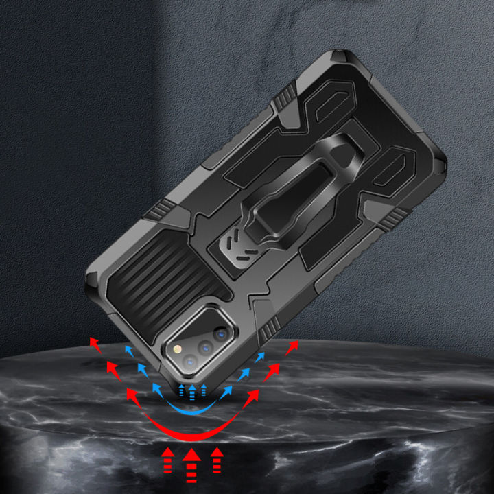 Shockproof%20Phone%20Case%20For%20Xiaomi%20Poco%20M3%20/%20Redmi%20Note%209%204G%20Rugged%20Armor%20Aluminum%20Magnetic%20Stand%20Metal%20Anti-fall%20Cover%20-%20Image%203