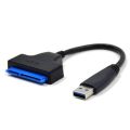 USB 3.0 to SATA 22 Pin 2.5″ Hard Disk Drive Converter Adapter Cable With USB Power cable For SSD / HHD.