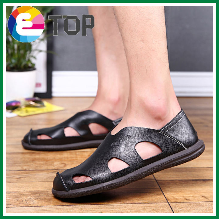 Leather%20Men's%20Sandals%20Summer%20Soft%20Outdoor%20Walking%20Beach%20Shoes%20Handmade%20Classic%20Casual%20Sandals%20High%20Quality%20Sandals%20Slippers%20Large%20Size%2038-48%20-%20Image%202