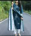 New Un Ready Skin Print Cotton Three Piece Shalwar Kameez for Women. 