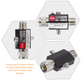Coaxial Arrester Bulkhead Surge Protector for Antennas Cable Accessories PL259 Thunder Arrestor Outside Stainless Steel Copper.