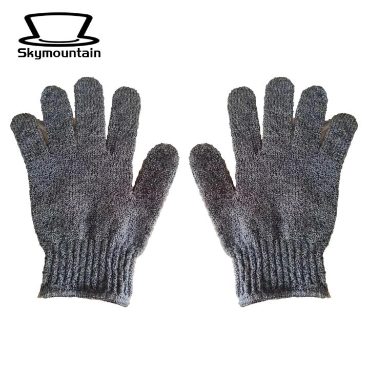 Skymountain Bath Gloves Strong Absorbent Body Scrub Exfoliating Gloves