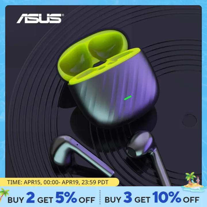 Asus Bluetooth Earbuds With Mic Noise Cancelling Over Ear For Android Wireless Headset For Iphone Work Gaming Earpiece In-ear