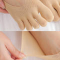 1Pair Silicone Casual Socks Toe Invisible Funny Natural Ultra-thin Women's Summer Five Finger Socks. 