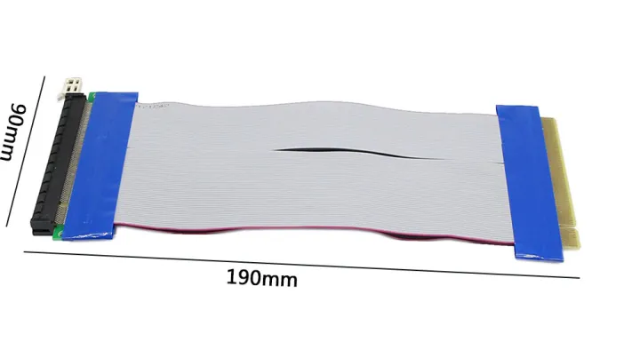 PCI-E%20PCI%20Express%2016X%20Riser%20Card%20Extender%20Flex%20Flexible%20Extension%20Cable%20for%201U%202U%20Small%20Case%20-%20Image%205