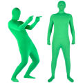Full Body Photography Chromakey Green Suit Unisex Adult Green Bodysuit Stretch Costume for Photo Video Special Effect Cosplay. 