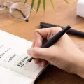 Hongdian 6013 Matte Black Fine Nib Fountain Pen with Metal Box Titanium Black Gift Pen Set. 