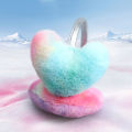 Plush Gradient Color Heart-Shaped Plush Earflap Earmuffs Warm Soft Heart-Shaped Plush Earflap Earmuffs Heart-Shaped Gradient.