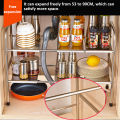 Kitchen Rack Extendible Under Sink Storage Rack Cooker Pot Pan Holder Cabinet Organizer Kitchen Organizer.