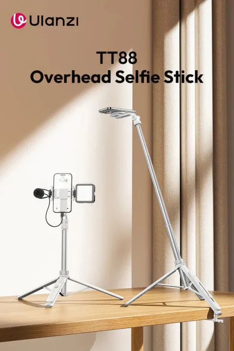 ULANZI%20TT88%20Extendable%20Phone%20Tripod,%2057"%20Magnetic%20Selfie%20Stick%20Phone%20Vlog%20Tripod%20Stand%20with%202%20in%201%20Phone%20Clip,%202%20Cold%20Shoe%20Mount%20Tripod%20Compatible%20for%20iPhone,%20Lightweight%20for%20Travel%20-%20Image%208